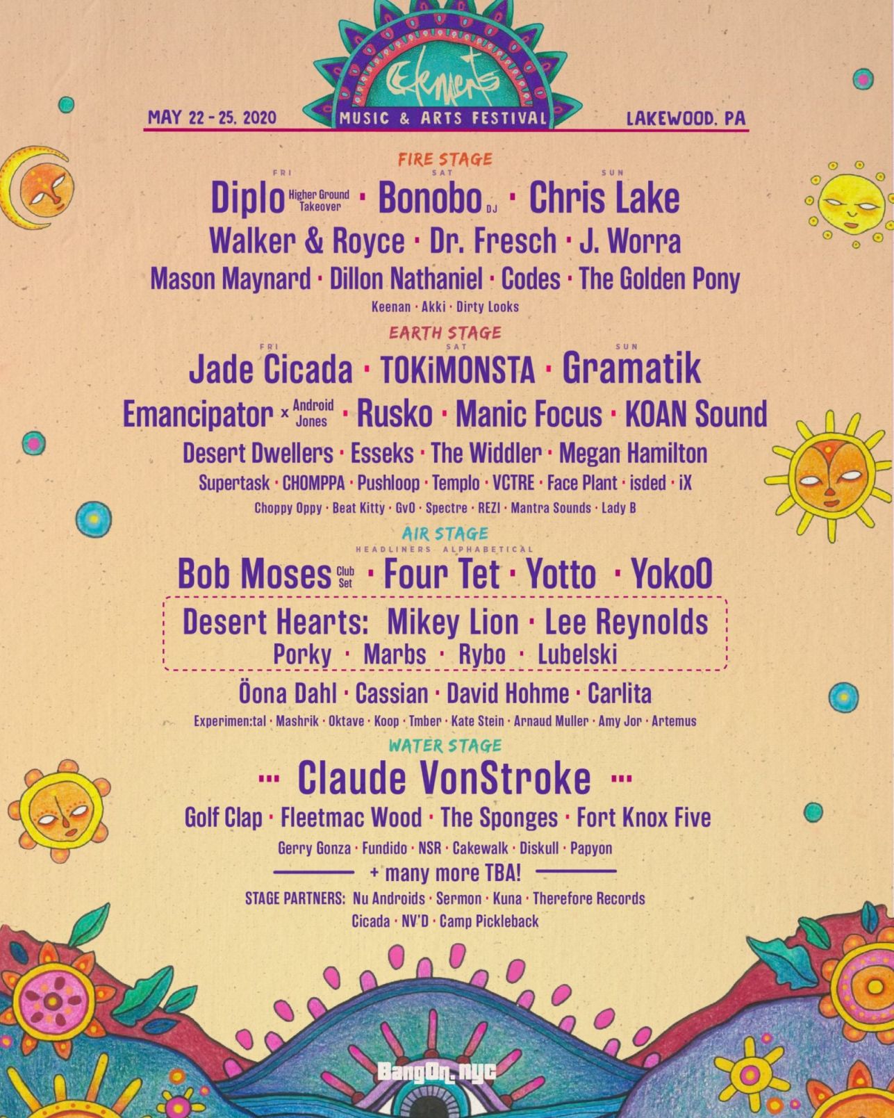 Elements 2020 Lineup